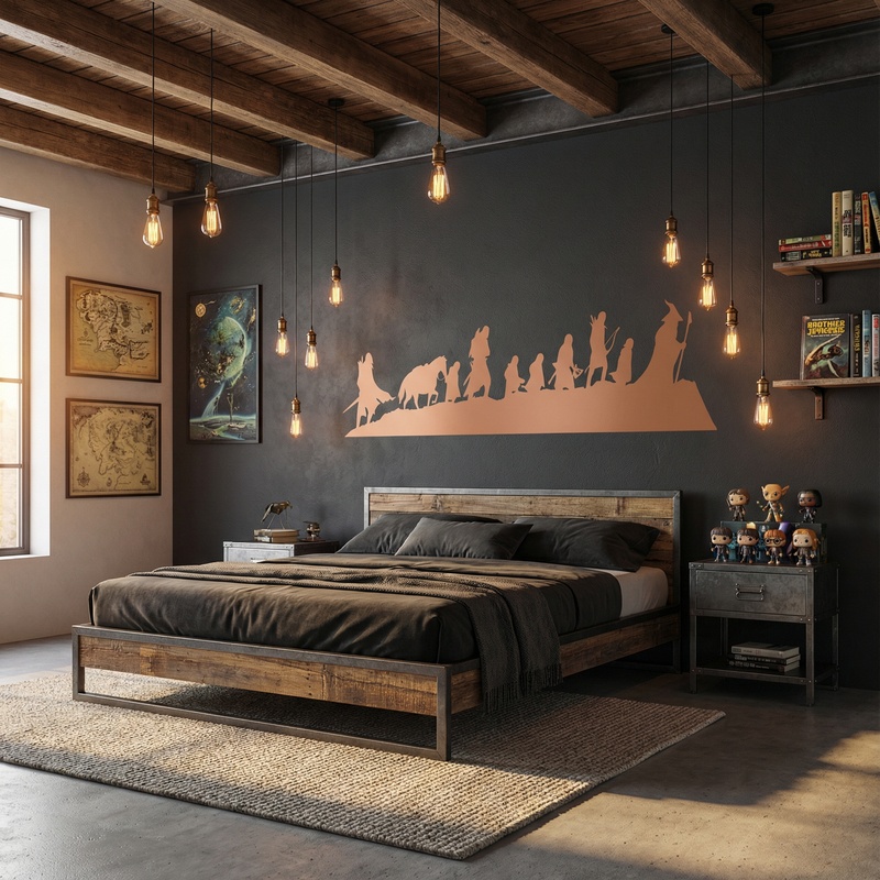 Adesivi Murali: Skyline Il Signore degli Anelli