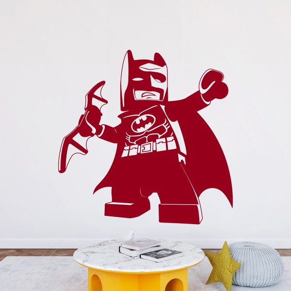 Adesivo murale bambini figura di Lego Batman 