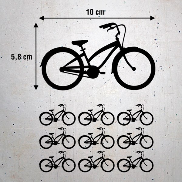 Divertenti adesivi decorativi per biciclette, frecce, decalcomanie per bici.  -  Italia