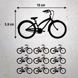Adesivi Murali: Kit 9 adesivi Biciclette Vintage 3