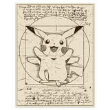 Adesivi Murali: Pikachu Vitruvius 4