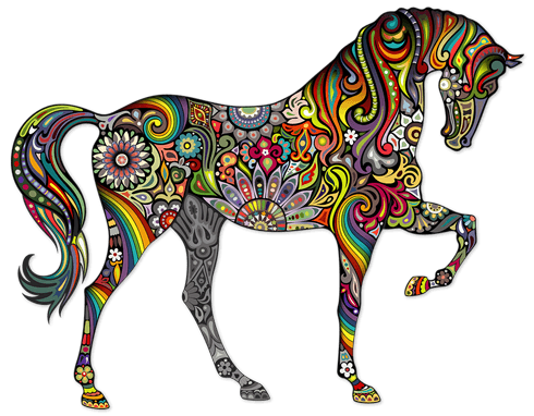 Adesivi Murali: Hindu Cavallo