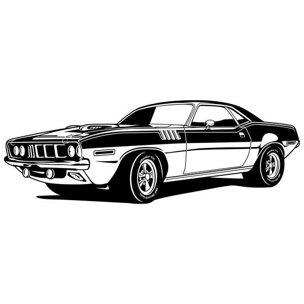 Adesivi Murali: Ford Mustang Muscle Car