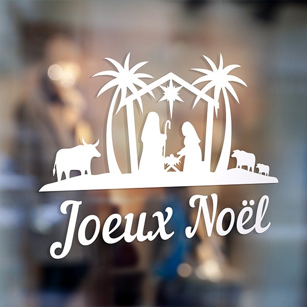Adesivi Murali: Joyeux Noël nel portale di Betlemme