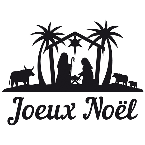 Adesivi Murali: Joyeux Noël nel portale di Betlemme