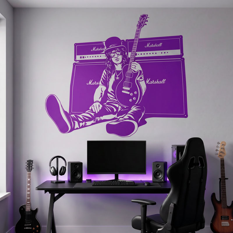 Slash, chitarra e altoparlanti 5