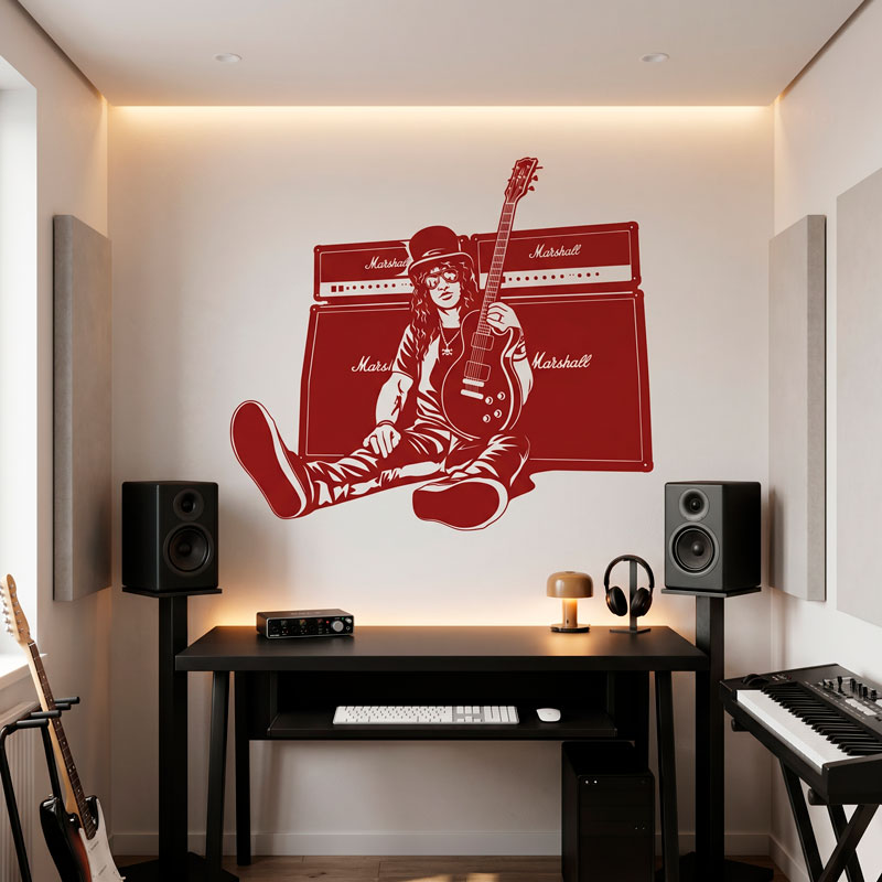 Slash, chitarra e altoparlanti 7