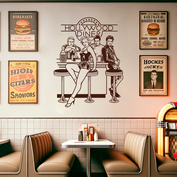 Adesivi Murali: Hollywood Diner