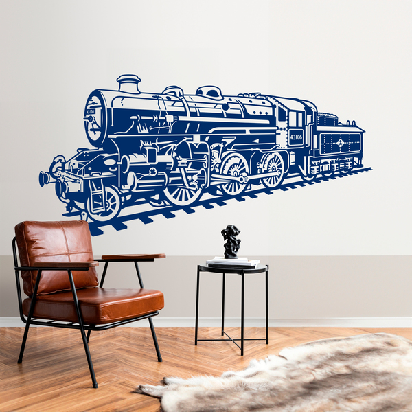 Adesivi Murali: Locomotiva treno a vapore