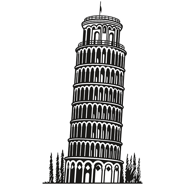 Adesivi Murali: Torre pendente