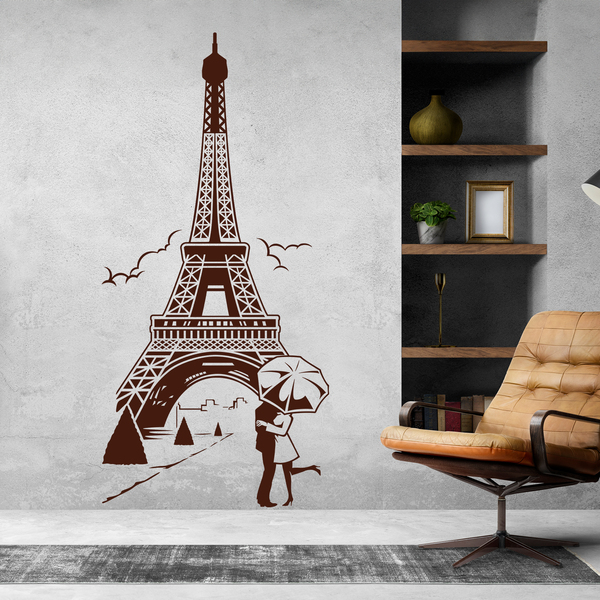 Adesivi Murali: Amore sotto la Torre Eiffel