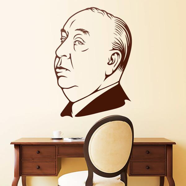 Adesivi Murali: Alfred Hitchcock face