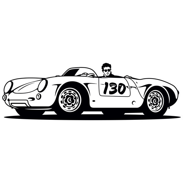 Adesivi Murali: Porsche 550 Spyder Little Bastard