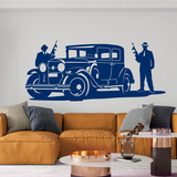 Adesivi Murali: Bande di Al Capone e Cadillac 2