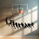 Adesivi Murali: Sagome di basket Michael Jordan 2