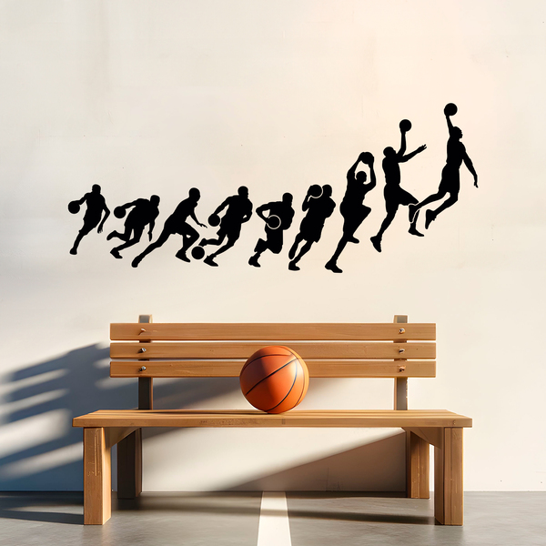 Adesivi Murali: Sagome di basket Michael Jordan