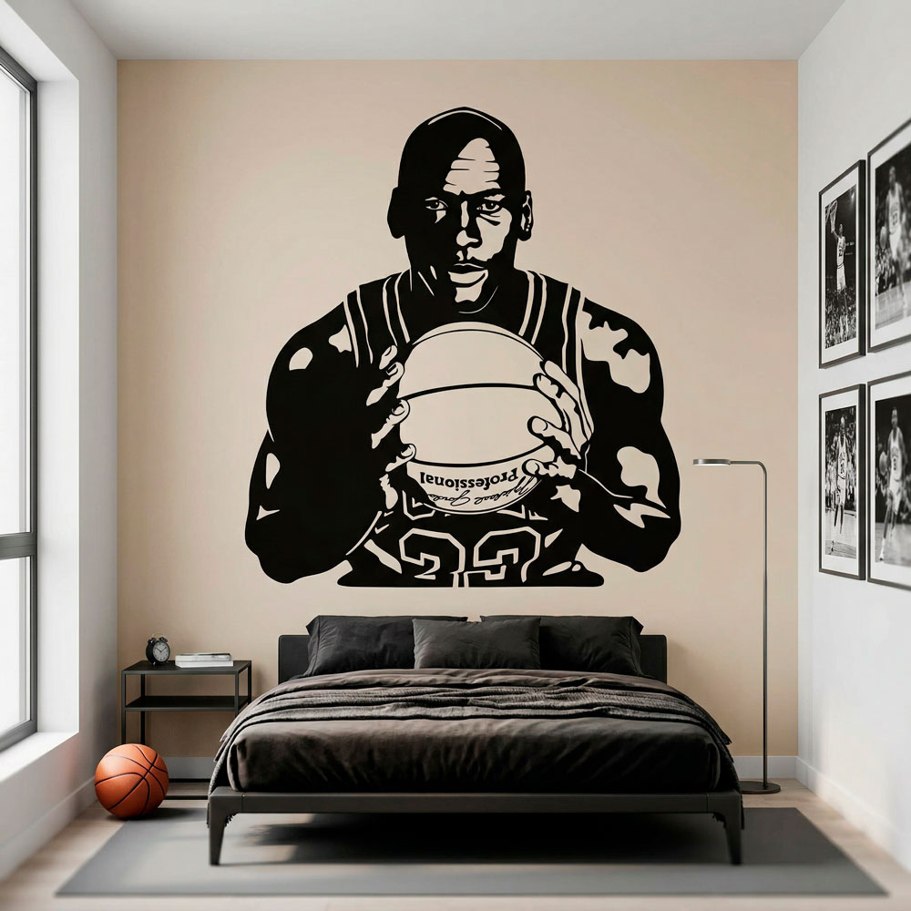 Michael Jordan con una palla 3