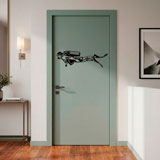 Adesivi Murali: Subacqueo con Equipaggiamento Completo 4