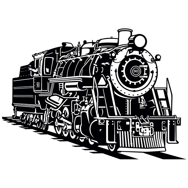 Adesivi Murali: Vecchio treno a vapore