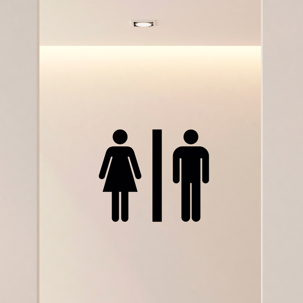 Adesivi Murali: Icone WC