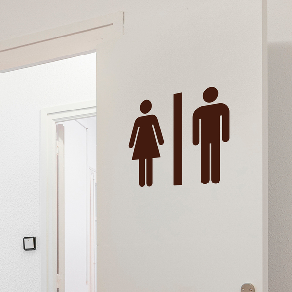 Adesivi Murali: Icone WC