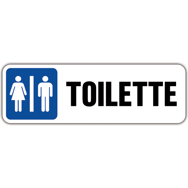 Adesivi Murali: Segnal - Toilette