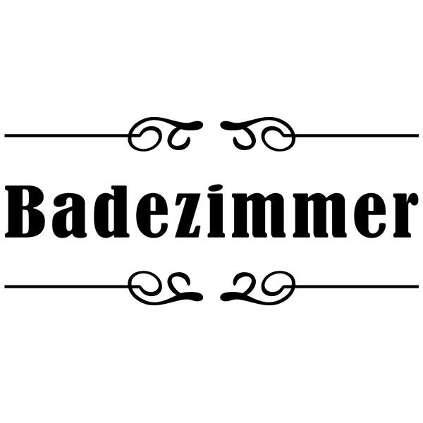 Adesivi Murali: Segnaletica - Badezimmer