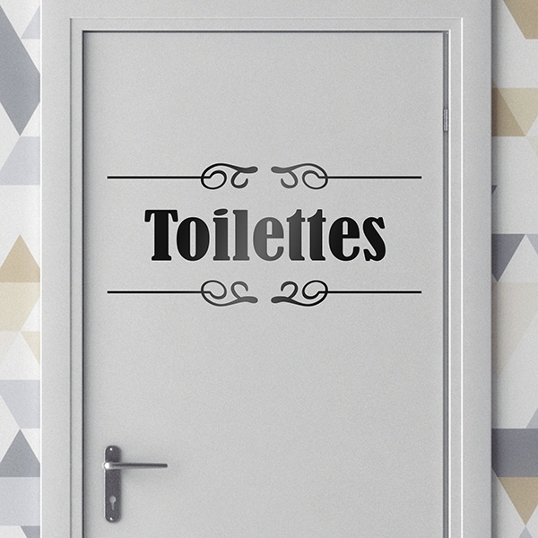 Adesivi Murali: Segnaletica - Toilettes