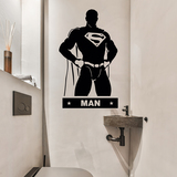 Adesivi Murali: WC SuperMan 2