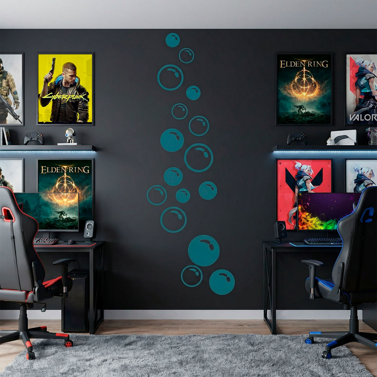 Adesivi Murali: Bolle di sapone