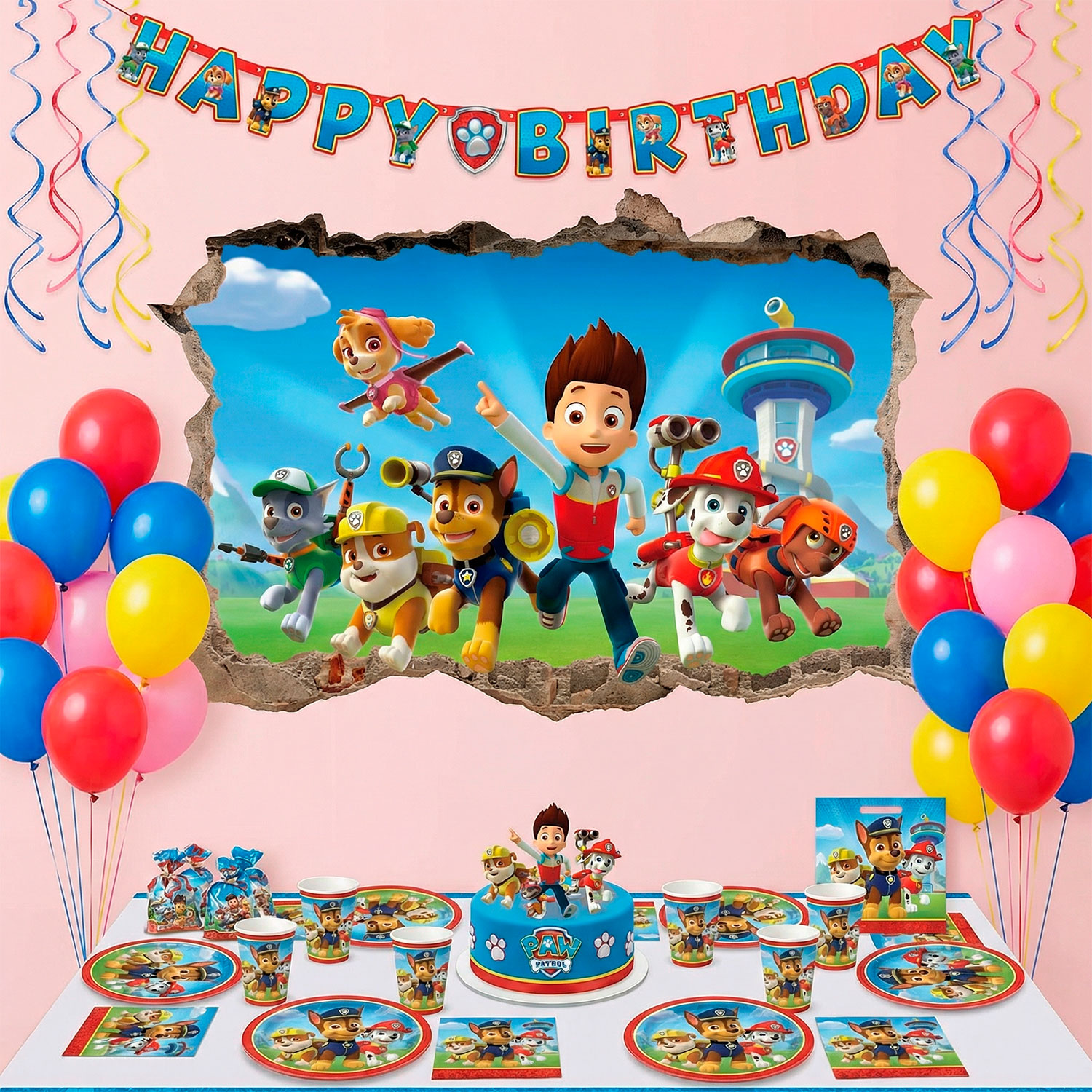 Adesivi Murali: Buco Paw Patrol