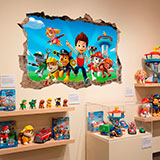 Adesivi Murali: Buco Paw Patrol 13