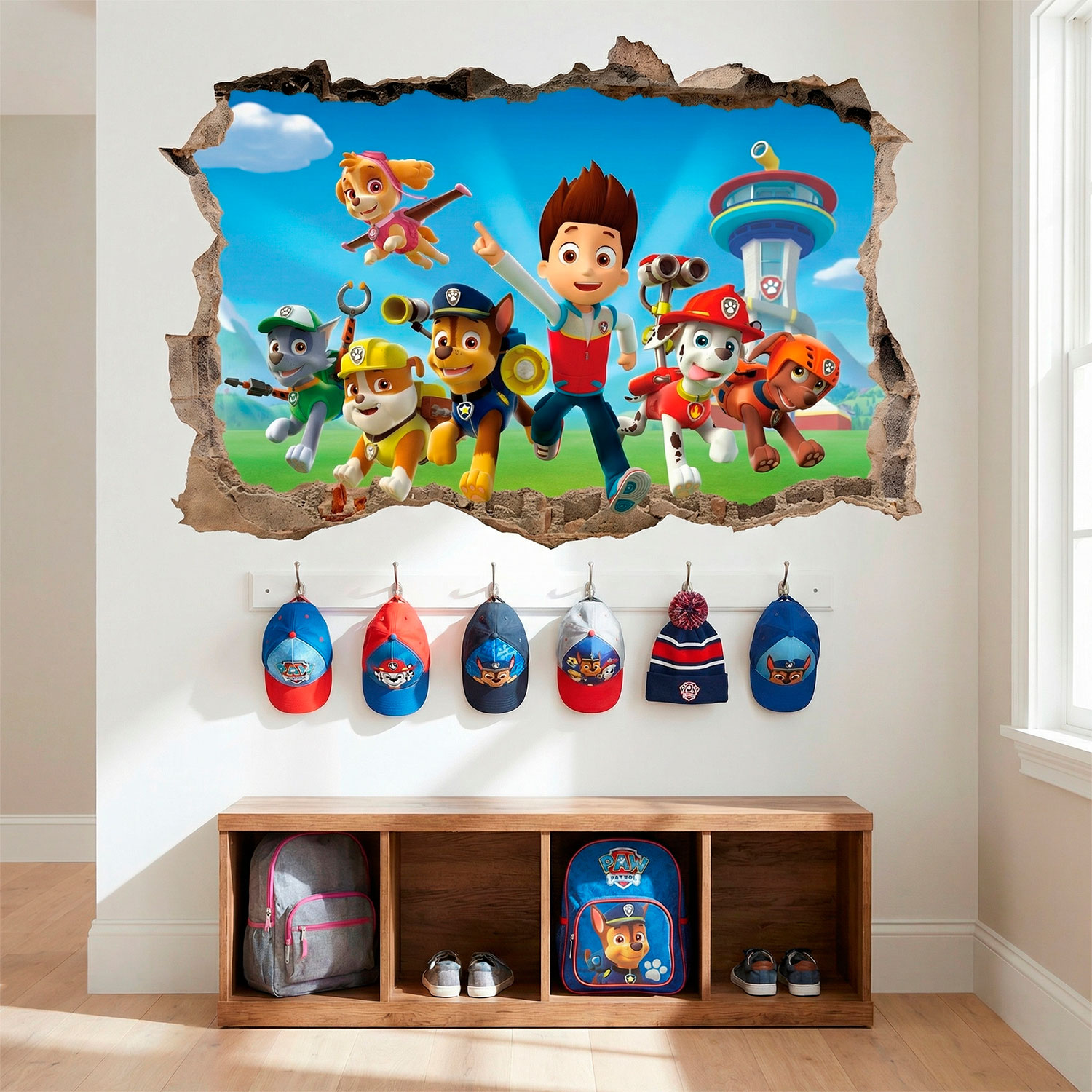 Adesivi Murali: Buco Paw Patrol