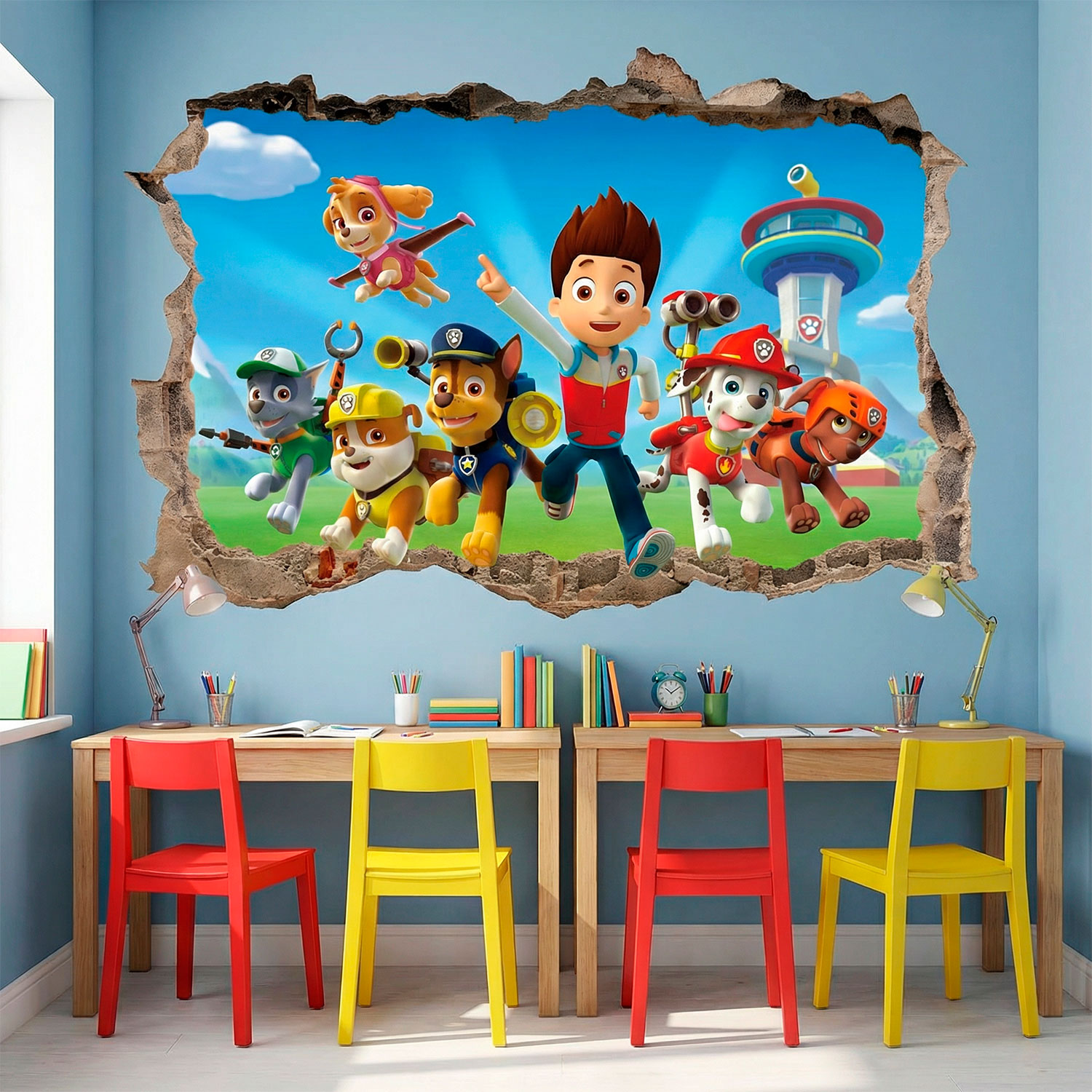 Adesivi Murali: Buco Paw Patrol