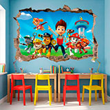 Adesivi Murali: Buco Paw Patrol 15