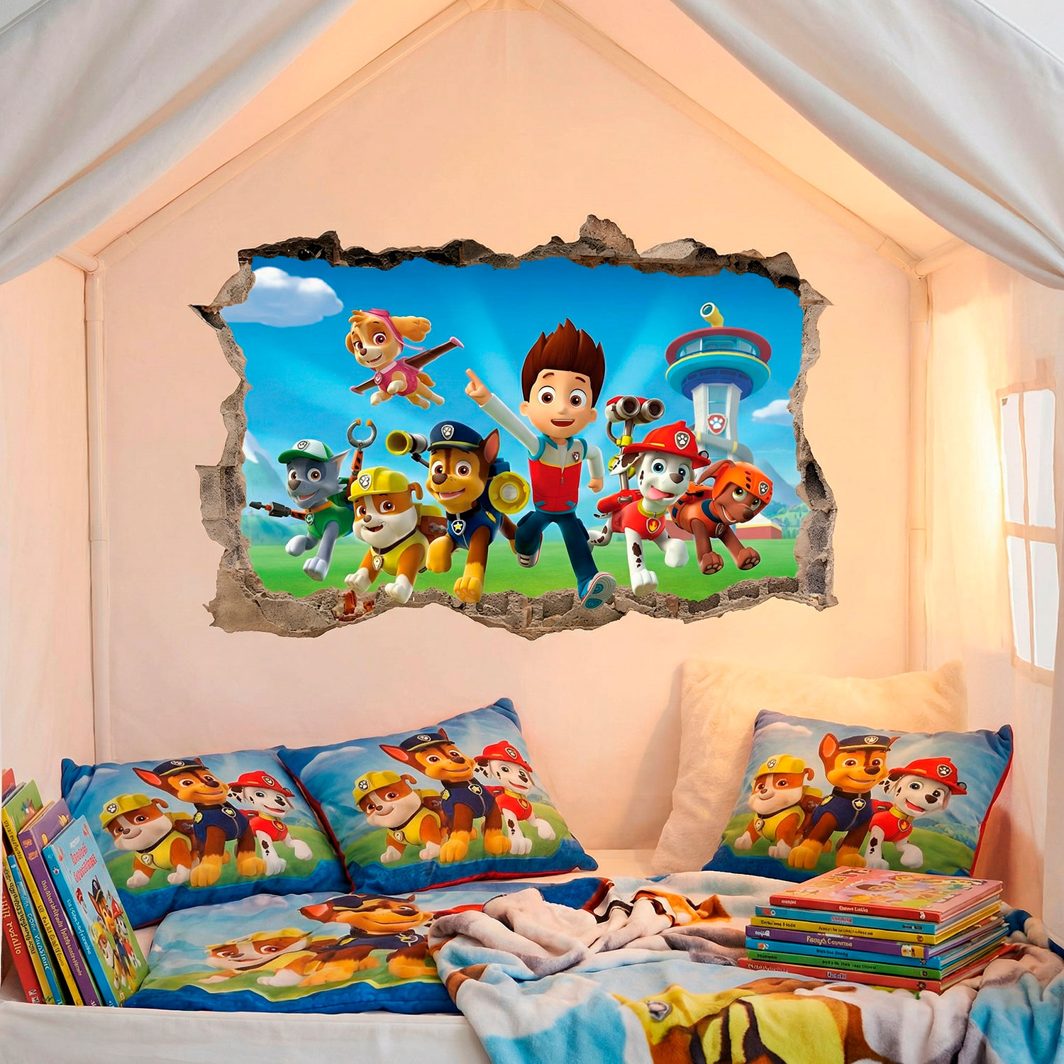 Adesivi Murali: Buco Paw Patrol