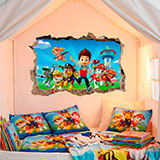 Adesivi Murali: Buco Paw Patrol 17