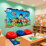 Adesivi Murali: Buco Paw Patrol 18