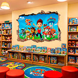 Adesivi Murali: Buco Paw Patrol 19