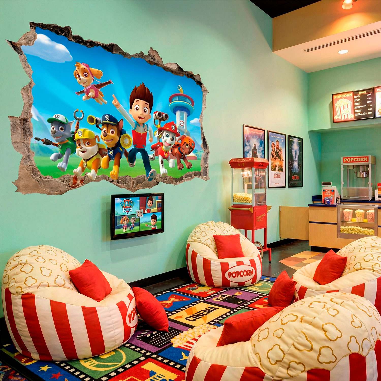 Adesivi Murali: Buco Paw Patrol