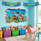 Adesivi Murali: Buco Paw Patrol 23