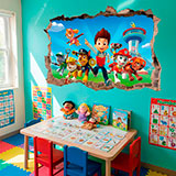 Adesivi Murali: Buco Paw Patrol 25