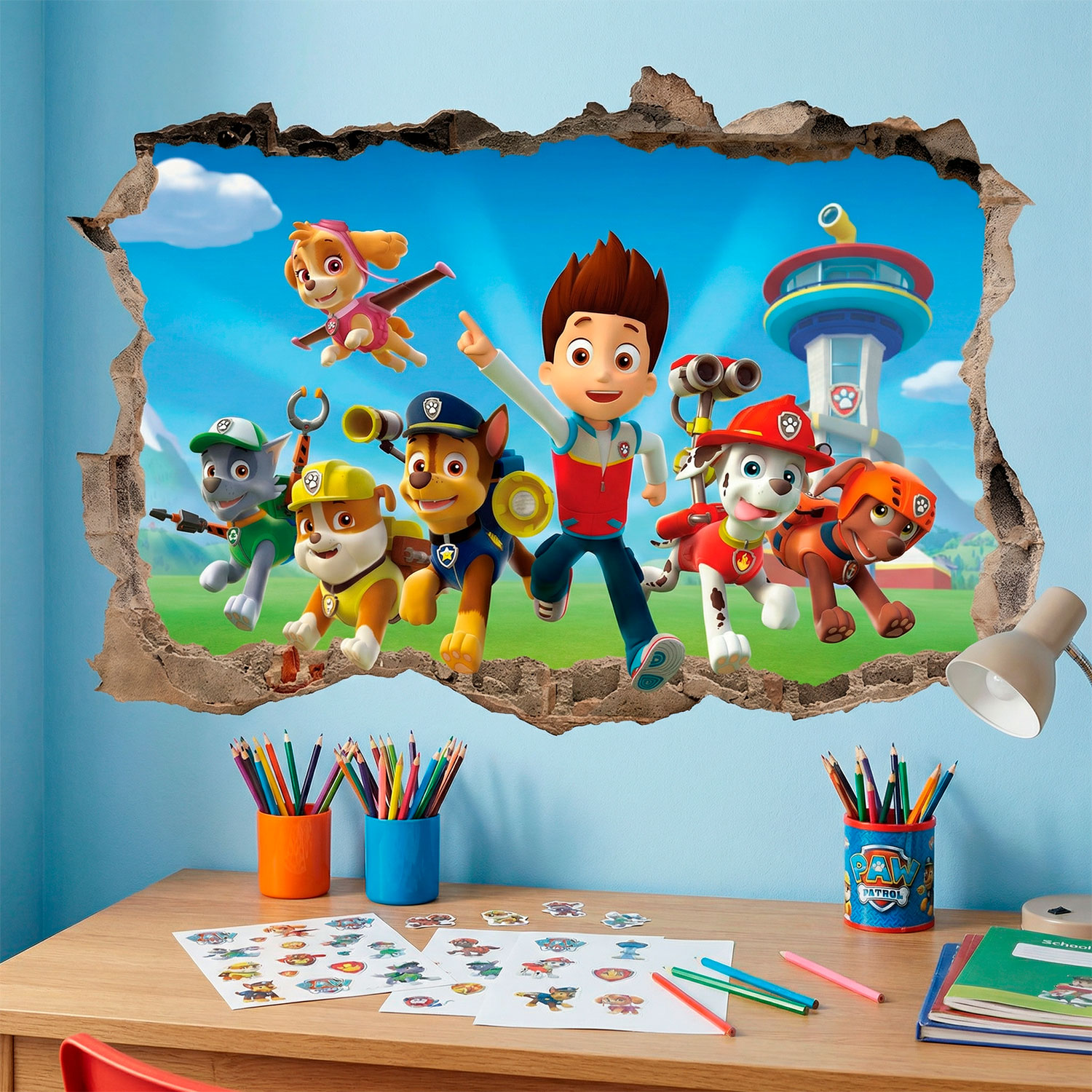 Adesivi Murali: Buco Paw Patrol