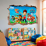 Adesivi Murali: Buco Paw Patrol 9