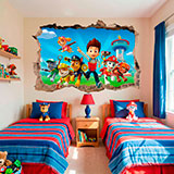 Adesivi Murali: Buco Paw Patrol 10