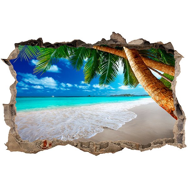 Adesivi Murali: Buco Spiaggia dei Caraibi