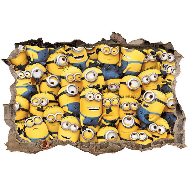 Adesivi Murali: Buco Minions