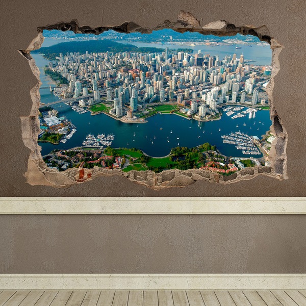Adesivi Murali: Buco città Vancouver