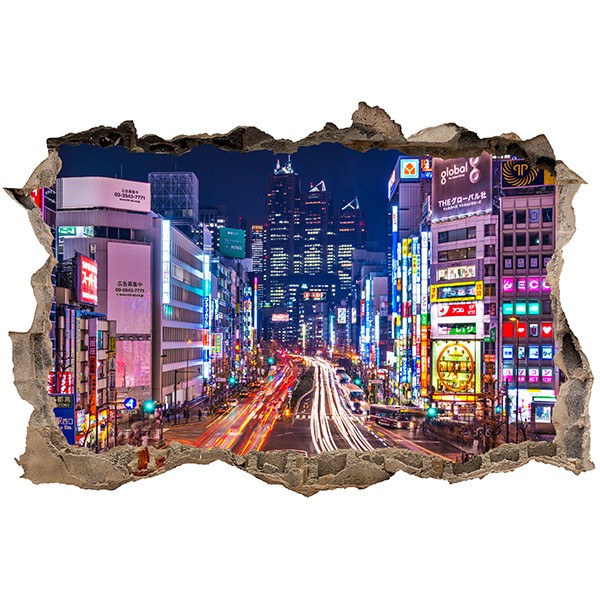 Adesivi Murali: Buco Le strade di Tokyo