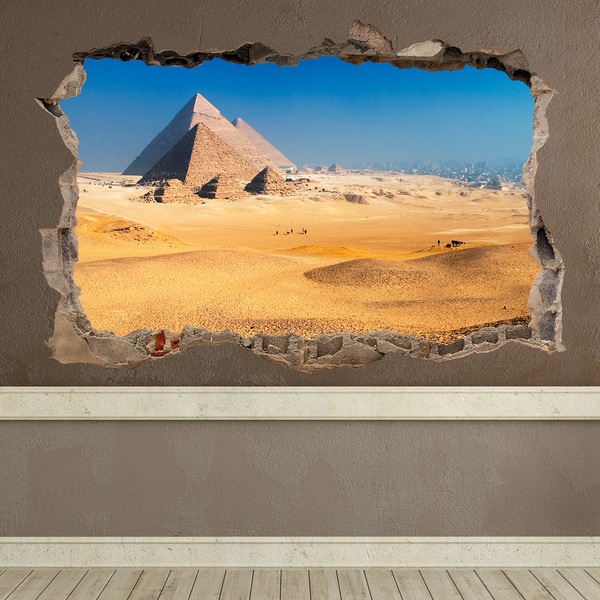 Adesivi Murali: Buco Piramidi di Giza